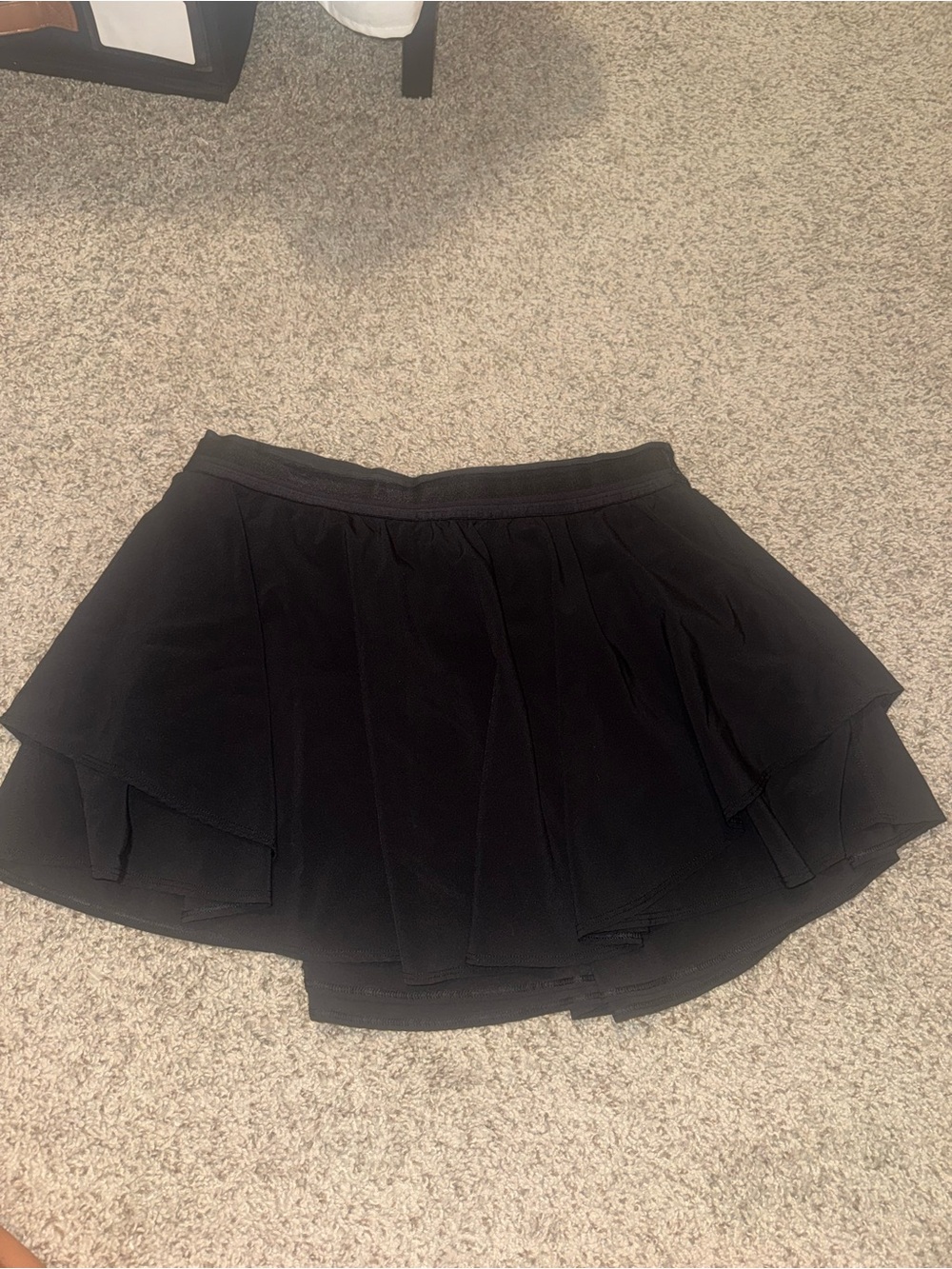 Black lululemon Layered Mini Skirt